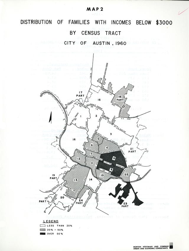 Photo of chart displaying distribution of low income households